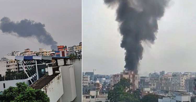 রাজধানীর শেওড়াপাড়ায় ভবনে আগুন, নিয়ন্ত্রণে ২ ইউনিট